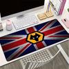Flammende Wölfe Emblem Wanderer Mauspads, Gaming-Mauspad, Tastaturmatte, Schreibtischdekoration für Computer-Notebook, Fan-Geschenk, Geburtstagsgeschenk