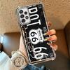Retro Vintage License Plate Soft Phone Case For Samsung A17 A27 A07 A37 A57 A16 A56 A15 A55 A14 A54 A13 A53 A26 A36 A25 A35 A24