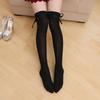 Women's Thigh High Socks Lolitas Gothic Over Knee Stockings Bow Lace Up Long Stockings Sweet Summer Ruffle Trim Socks
