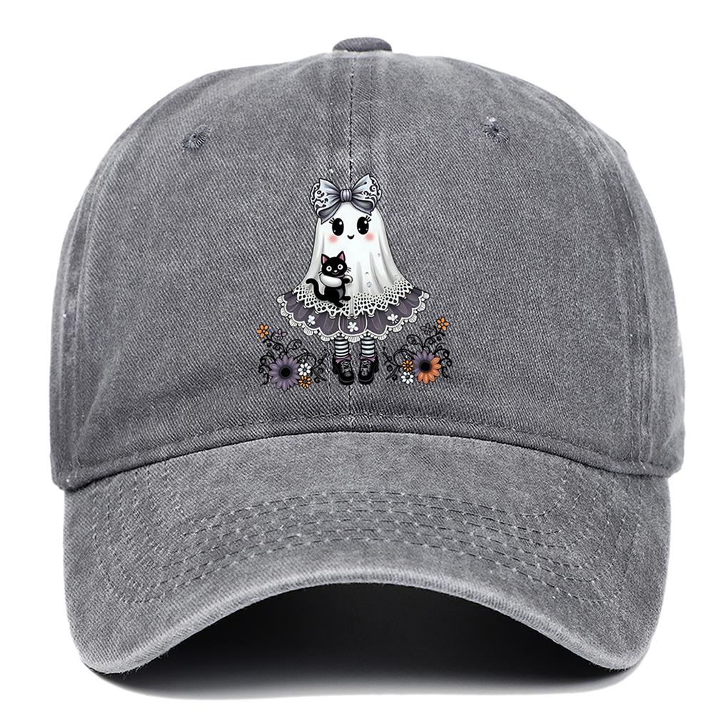 Cute Ghost Printed Baseball Hats for Men and Women, Outdoor Sunscreen Hats for Spring and Summer, Adjustable and Comfortable