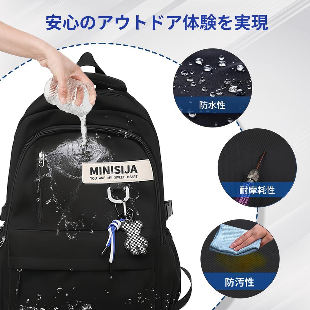 Duży Wodoodporny Lekki Plecak Calowy Do Pracy Zawiera Zawieszkę [Saluyar] Plecak Damski, Pojemność, Plecak, Męski, Torba, 15.6 PC, Wycieczki,