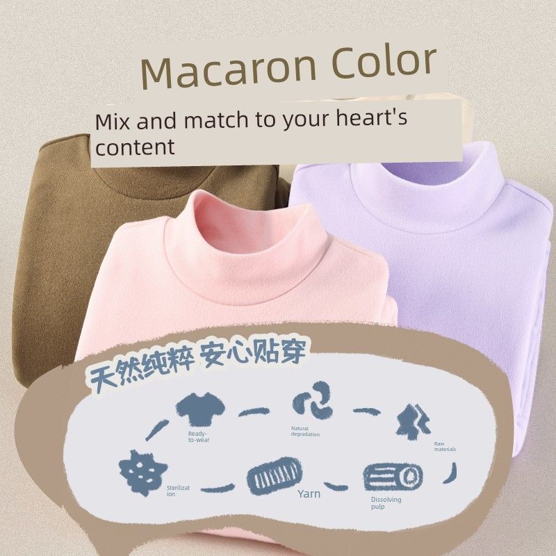 Hello Kitty Girls' Fleece-Lined Base Layer Shirt, Children's Long-Sleeve T-Shirt, Thermal Top in Pink, Stylish Inner Wear