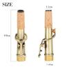 M MBAT 2Pcs Soprano Saxophone Bend/Straight Neck Kit Brass 16.7 mm Replacement Saxophone Neck Woodwind Parts & Accessories
