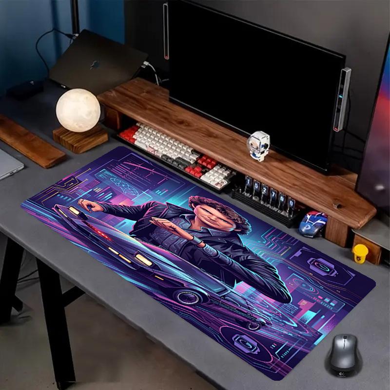 Knight Rider Print Mouse Pad, Anti‑Slip Desktop Keyboard Mat, for PC Laptop Gaming Working Daily Use, Cool Festival Surprise Gift