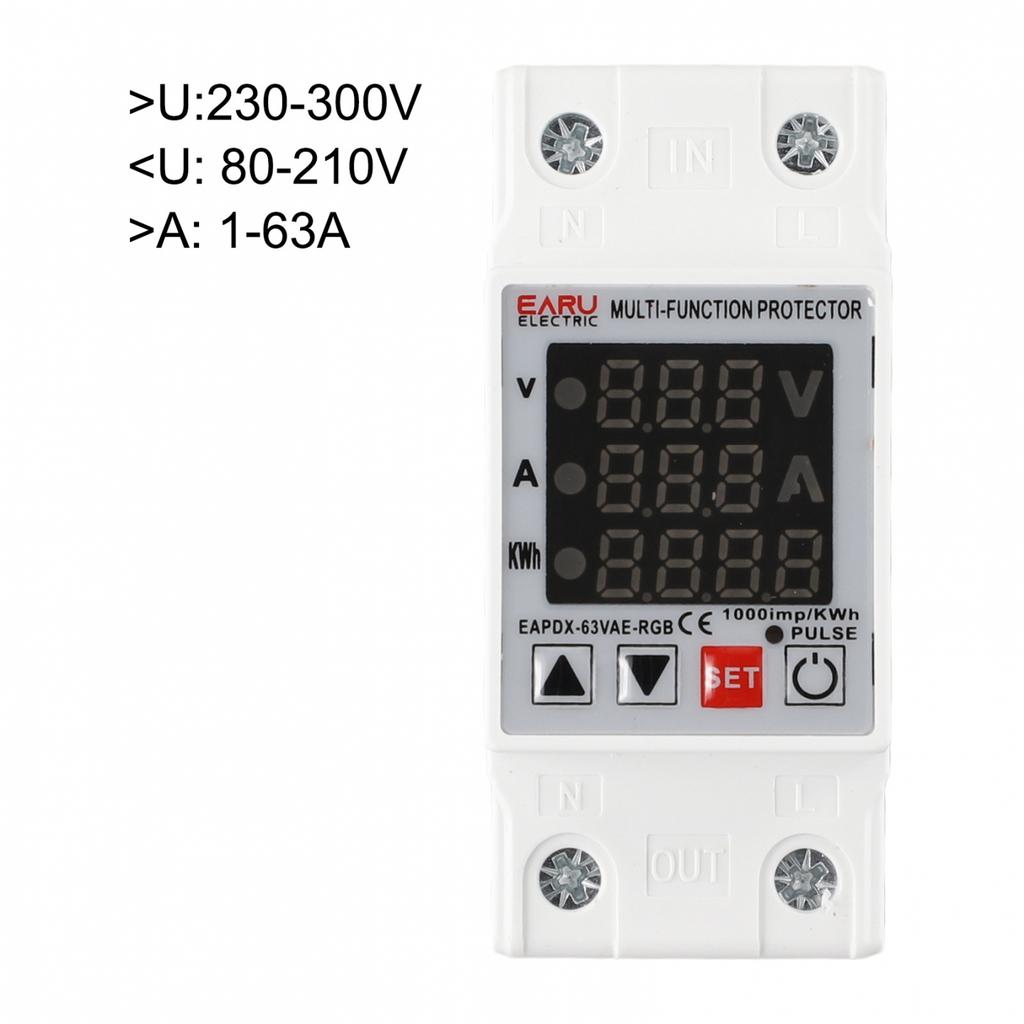 Protector Relay Over Voltage Reconnect Time Red Blue