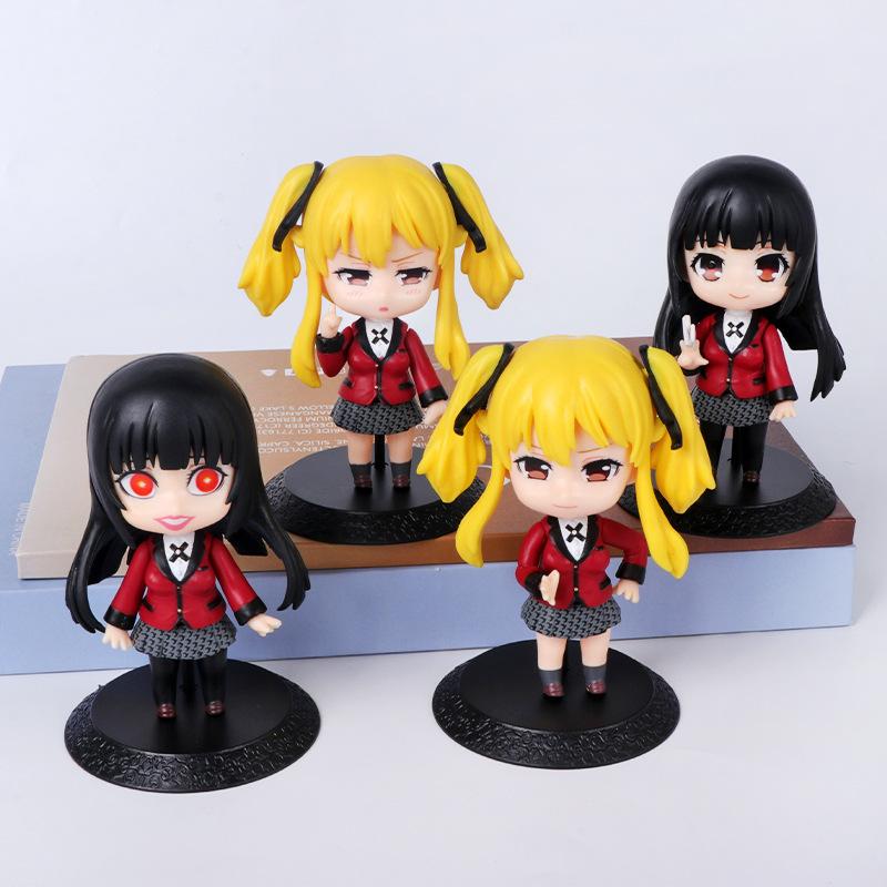 Anime Saotome Meari Figure Gambling Abyss Model Toy Gift PVC 10CM Q Version Jabami Yumeko Action Figure Cute 3 Style Doll