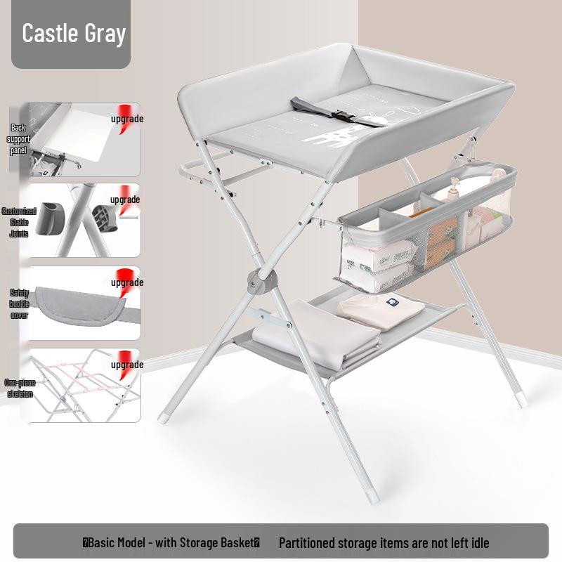 Portable Baby Changing Table: Multifunctional, Foldable & Washable for Diaper Changes and Massages