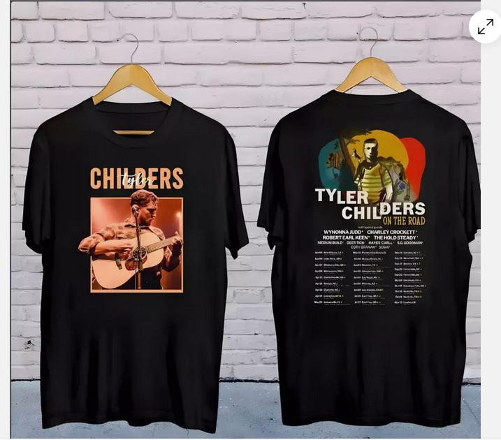 Tyler Childers On The Road 2025 Tour T-Shirt, Tyler Childers Graphic T-Shirt