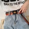 Punk Flame Belt - Trendy Hip-hop Street Bad Boy Personality Decoration Durable for Both Men and Women Trendy Eyelet Belt