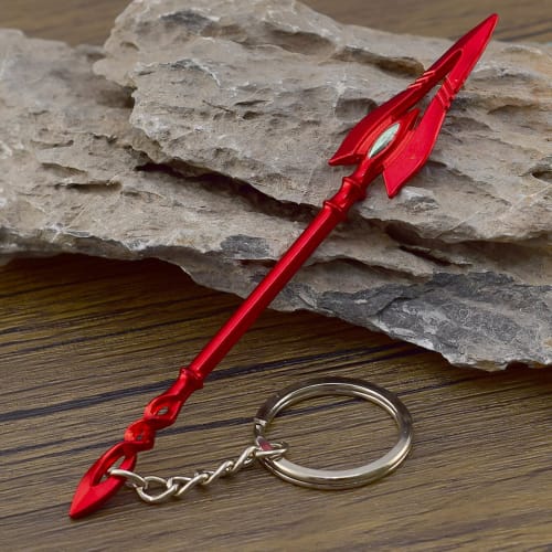 QQLADY Neon Genesis Evangelion Spear of Longinus and Spear of Gaius Keychains, Set of 2, Alloy, Anime, Movie, Game, Cute, Unofficial, Fan Gift, Anti-L