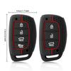 3 4 Silicone Car Key Case For Hyundai Ix35 I40 I20 I10 Tucson Elantra Creta Sonata Ioniq Accent Creata Smart Remote Fobs Cover