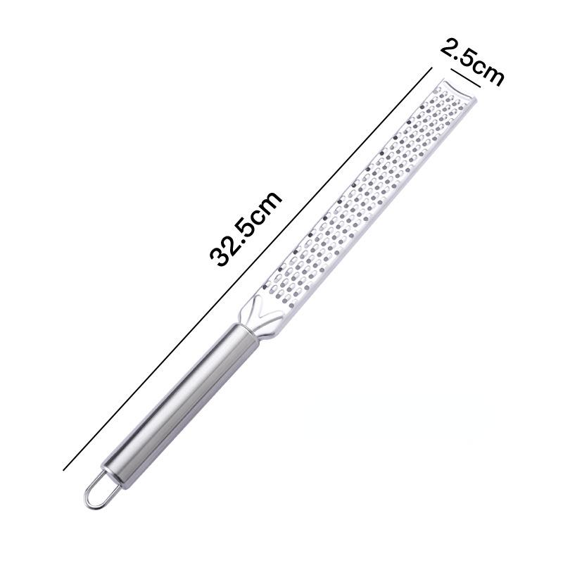 1Pc Cheese Lemon Zester with Protect Cover Stainless Steel Kitchen Grater Slicer with Non-Slip Handle Dishwasher Safe