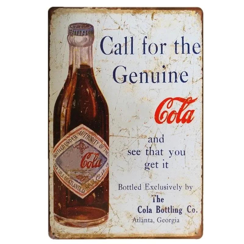 Vintage Metal Tin Signs Decor Retro Plaque Drinks Art Wall Posters for Kitchen Bar Pub Club Man Cave