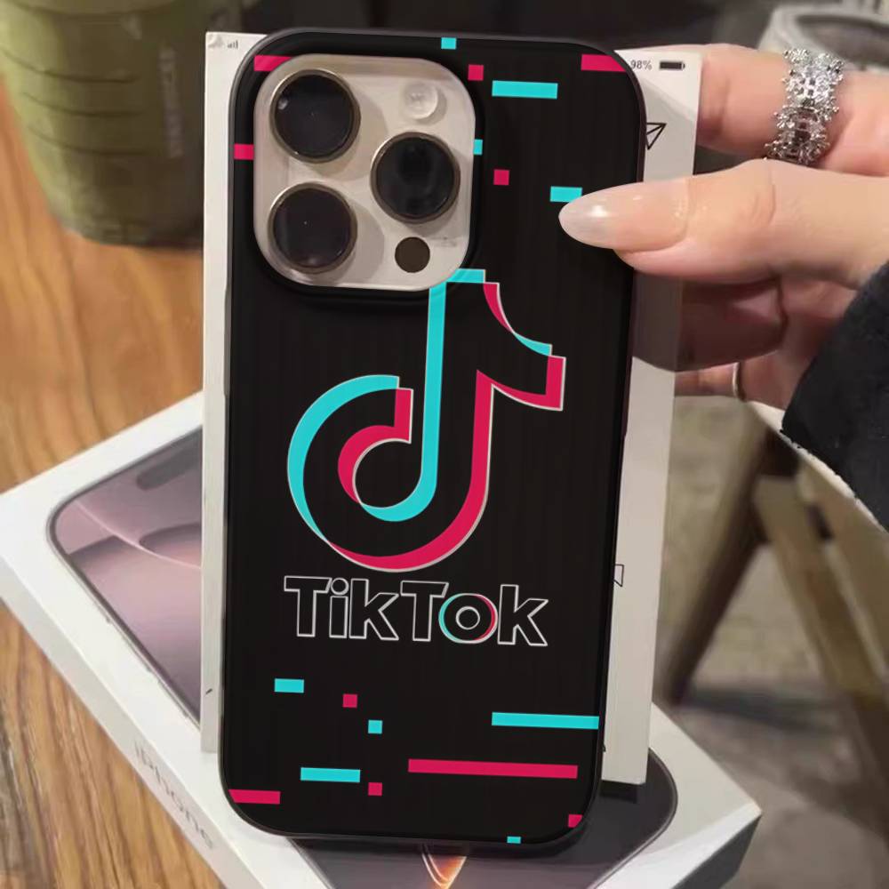 T-TikTok-K For IPhone 17 16 15 14 Plus 13 12 11 Pro Max With Shockproof Protective Phone Cover