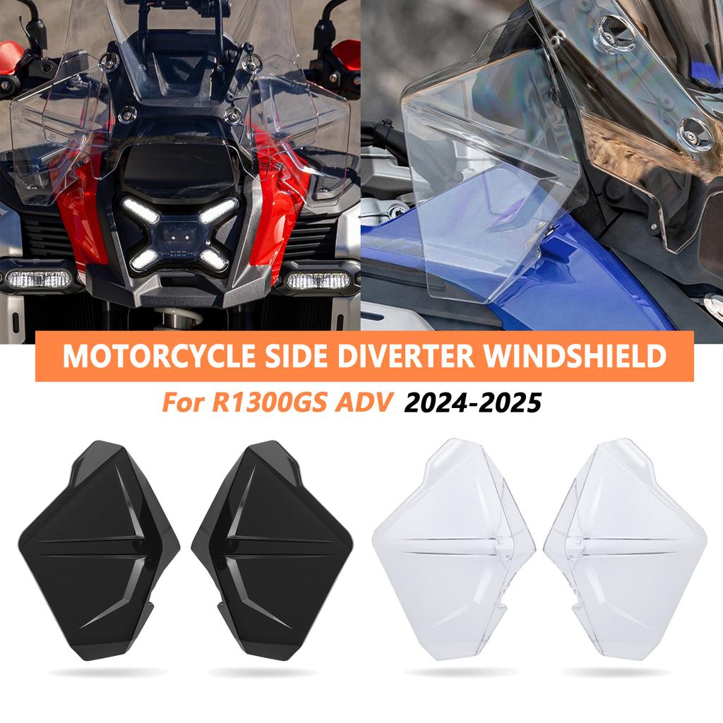 For BMW R1300GS Adventure R 1300 GS ADV 2024 2025 Motorcycle Windshield Bilateral Tank Side Wind Deflector Spoiler Kit