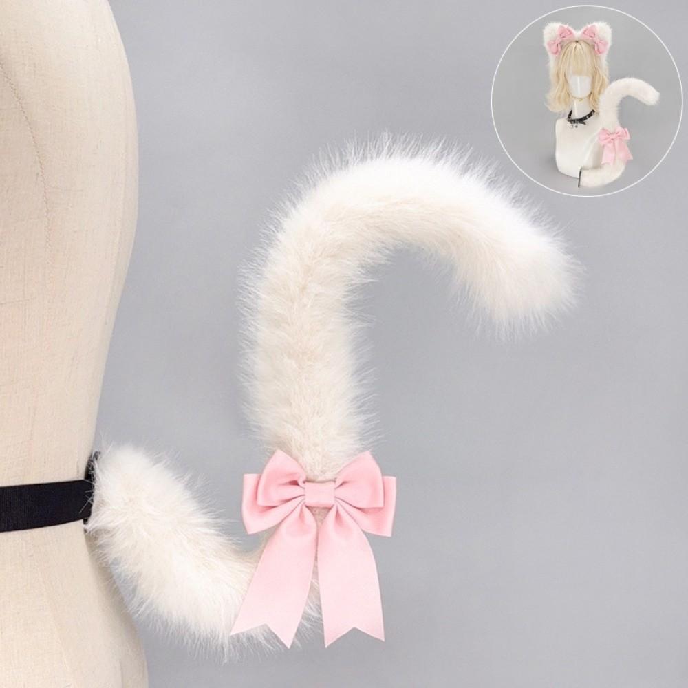 Plush Lolita Headwear Bowknot Simulation Animal Ears Hairband New Furry Hair Band Cosplay