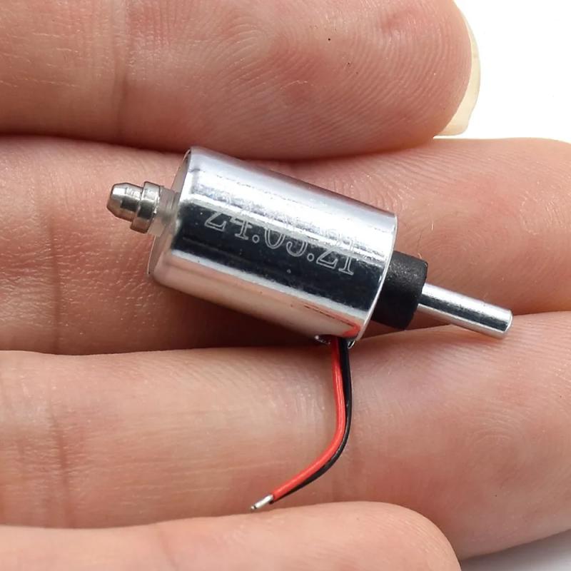 1 stk DIY Fingeravtrykkslås DC 7.4V 9V 12V Mini Rund 10mm Sylinder Suge Skyv-Trekk Type Lineær Solenoid Elektromagnet