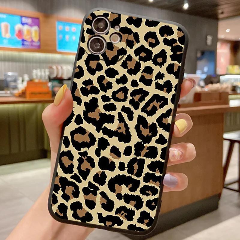 Pattern Case For Samsung Galaxy S24 S23 S21 S20 S22 FE Ultra 5G S10 S9 S8 S10E Plus Lite Leopard Silicone Shockproof Cover