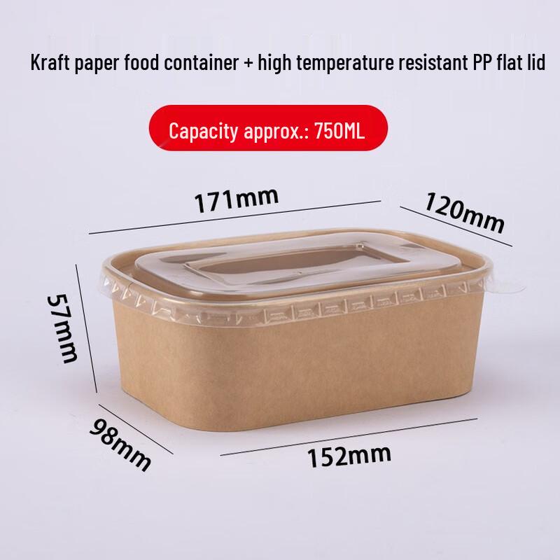 

Disposable Kraft Paper Food Container Set