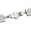 20mm Silver Milanese Mesh Web+Strip Stainless Steel Watch Band Strap Bracelet with Push Button Hidden Clasp Watch Accessory