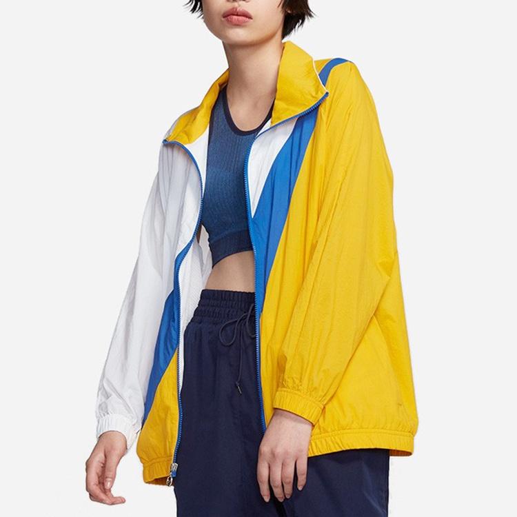(WMNS) Nike Sportswear Swoosh Woven Jacket Yellow Women's BV3686-743