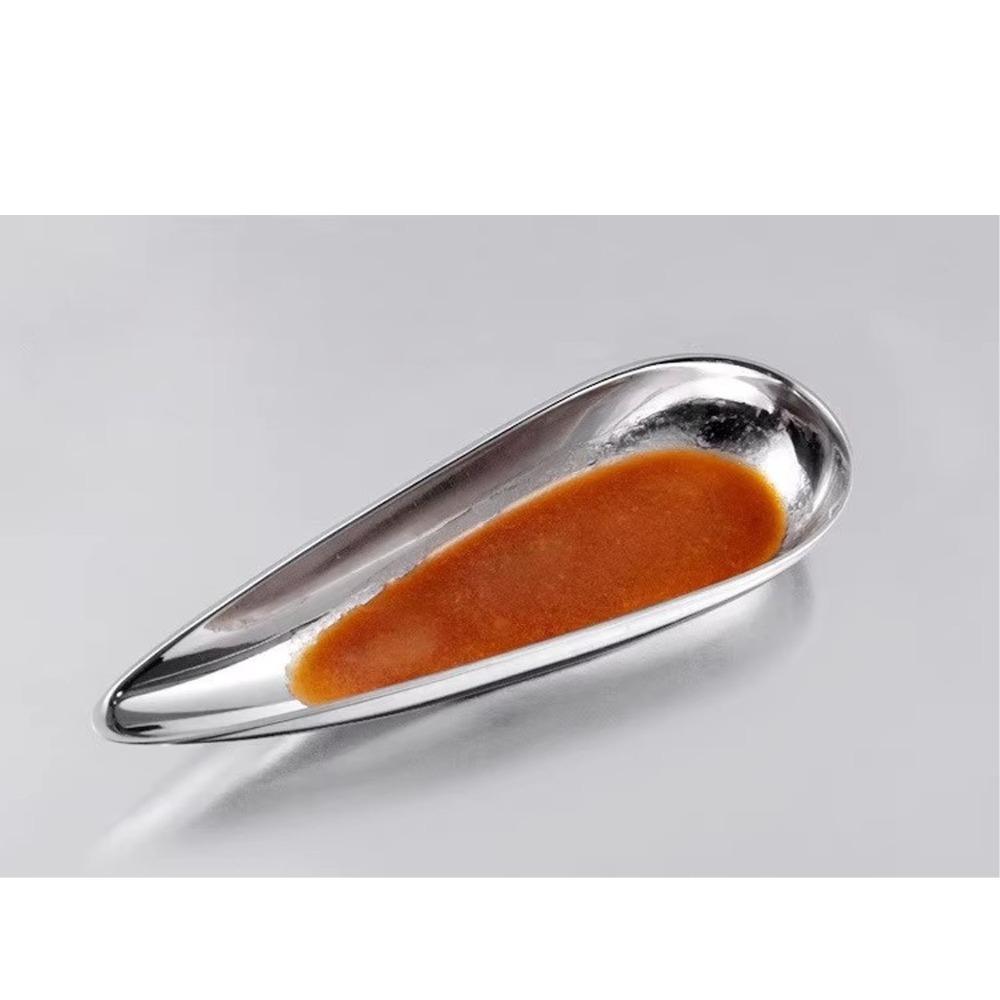 Raised Surround Sauce Dish Irregular Dipping Tray Stable Flat Bottom Appetizer Dish Hot Pot XS