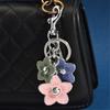 Elegant Flower Keychain Women Handbag Decoration Key Holder Mobile Phone Chain Car Key Accessory for Daily and Party