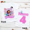 Geburtstag Mädchen T-Shirt für Kinder Prinzessinnen-Shirt Individuelles Namens-Shirt Kleinkind Baby Geschenk 4 Jahre Geburtstagsshirt Teenie Mädchen Kleidung 6 Jahre