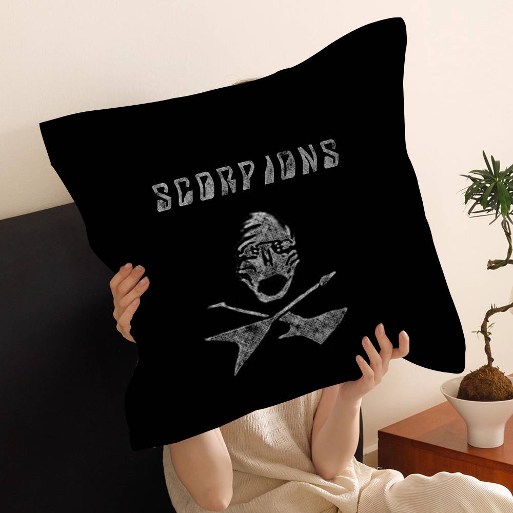 Hard Rock Band S-Scorpions Cushion Cover Pillow Cover Decor Pillowcase Printed Cushion Case for Couch