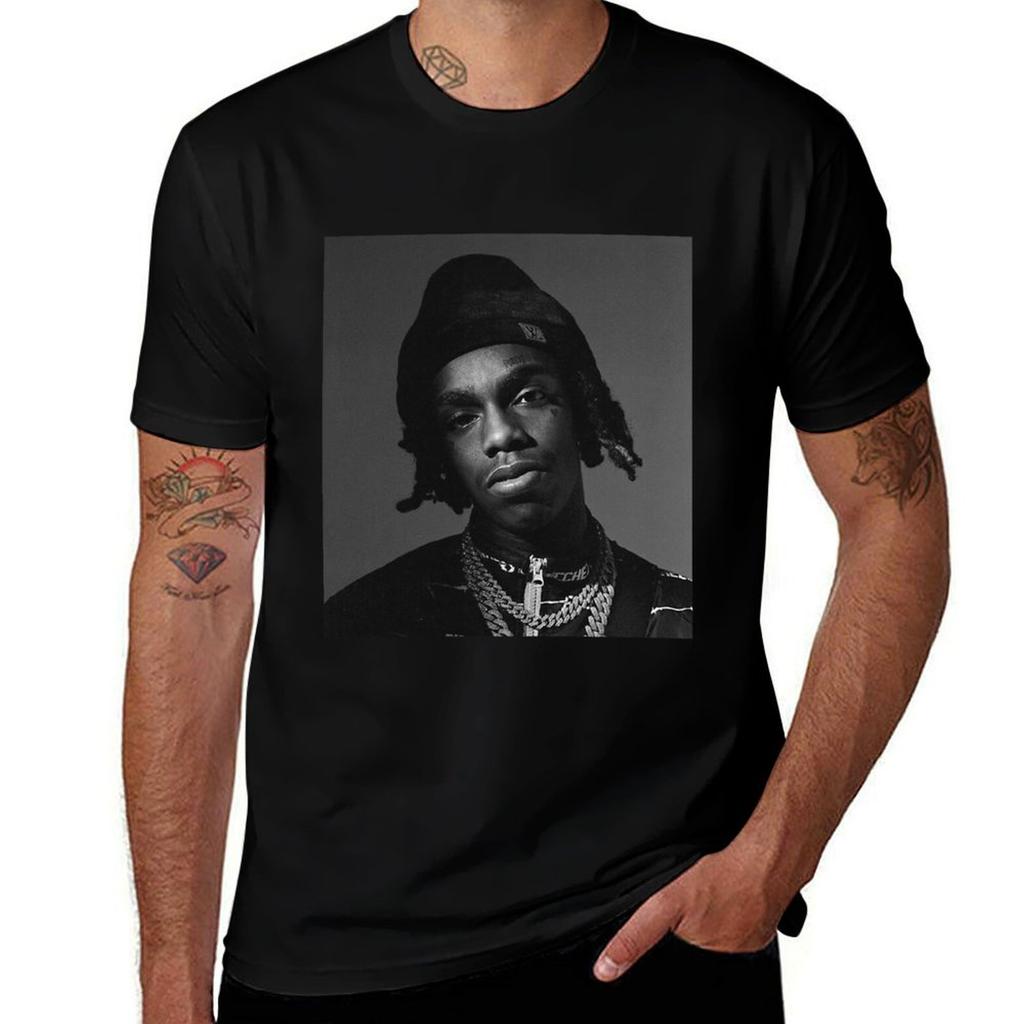Ynw Melly Black Tshirt Streetwear Print Tee Shirt