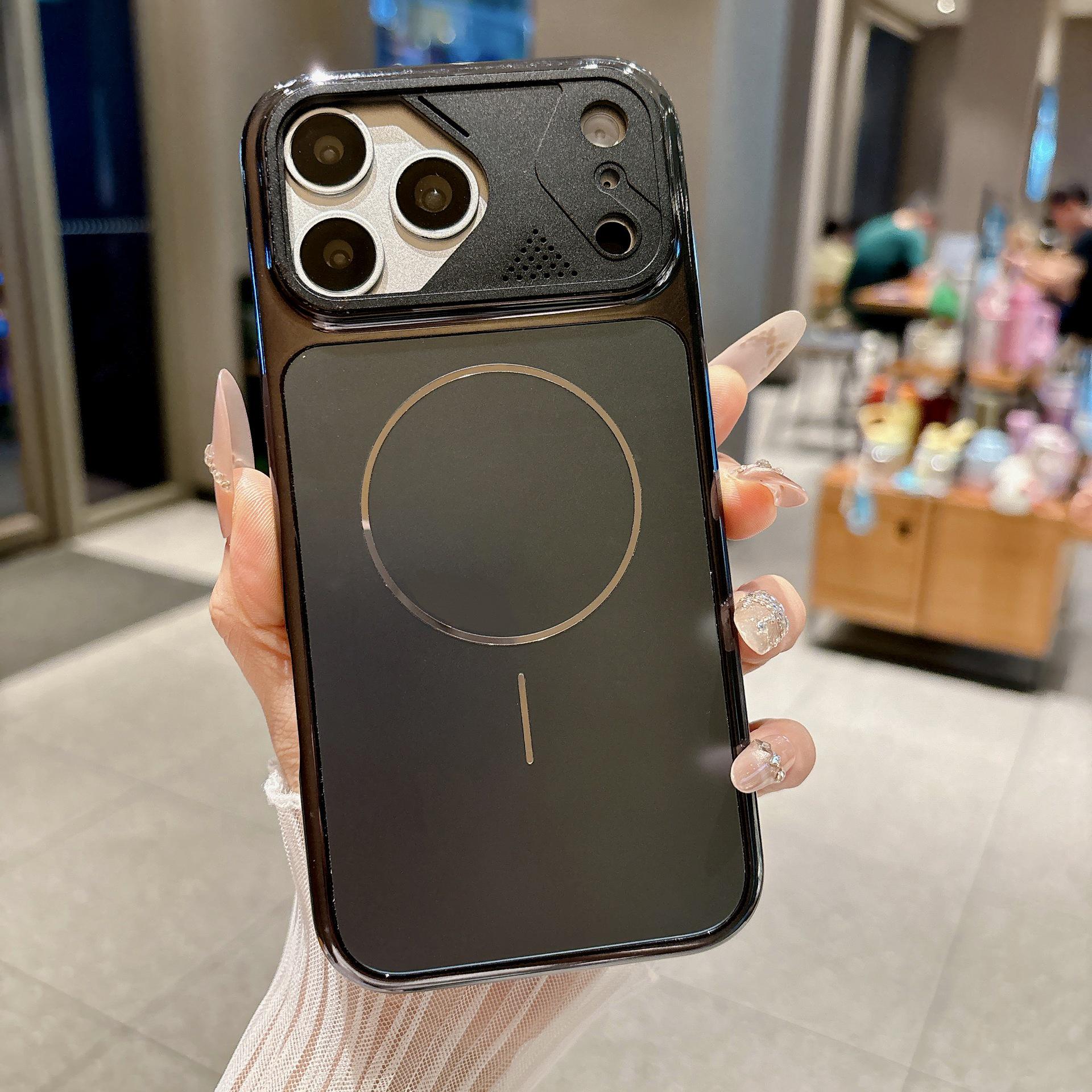 

iPhone 17 Pro Max Magnetic Mecha-Plating Case: Instantly Transforms to Drop-Proof iPhone 16 Protective Case iPhone 14 Pro Max