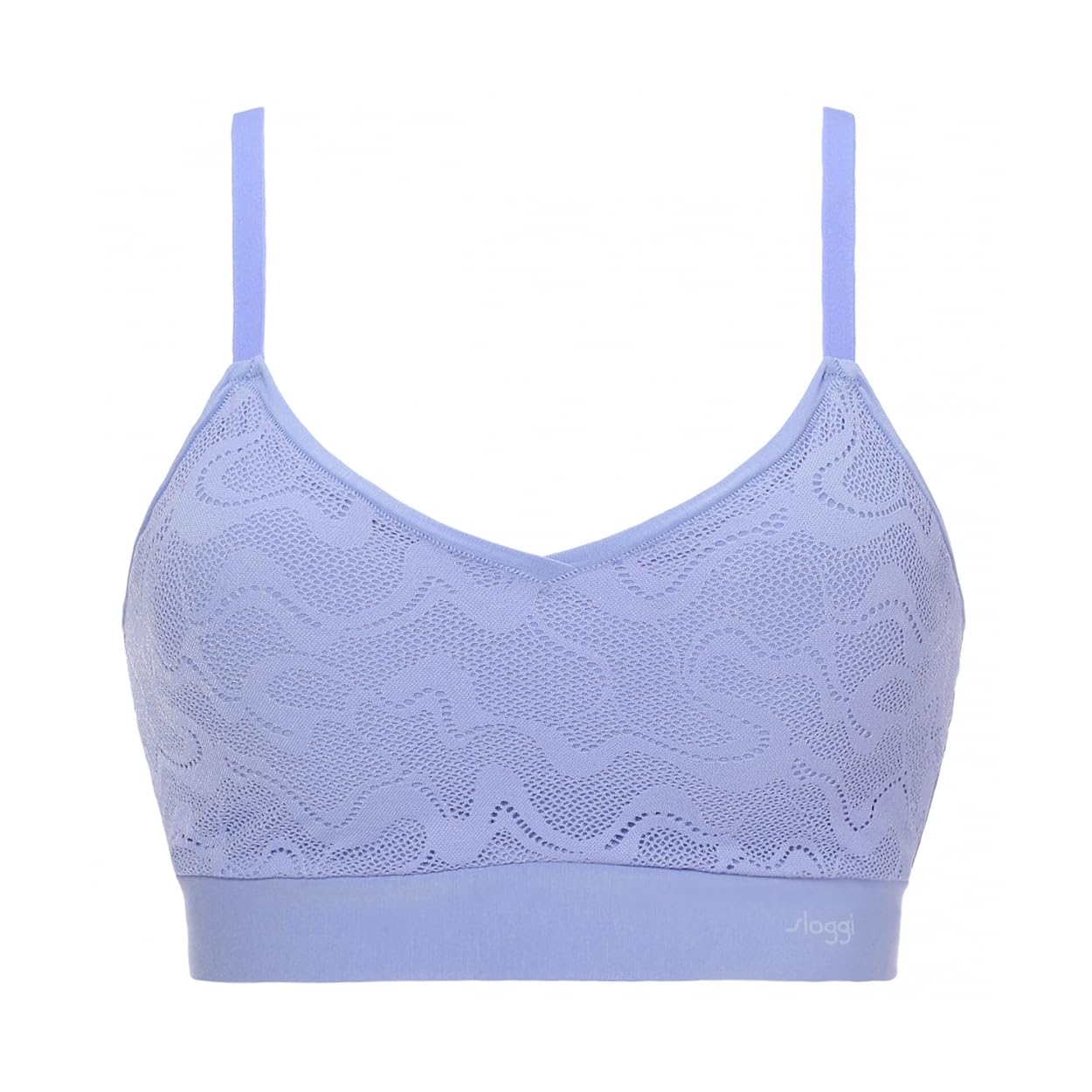 

Triumph Sloggi Go All-Round Lace Half Top with Cup, 00IB (Riviera), Size SL