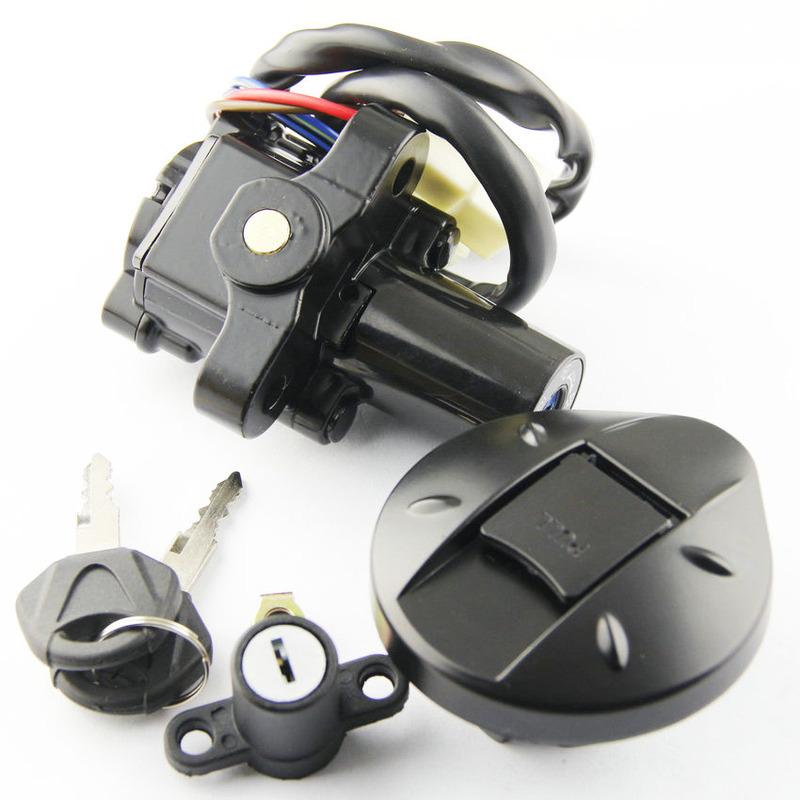 Motorcycle Ignition Switch Kit Assembly Fuel Gas Cap Tank Cover With 2 Keys For Yamaha XT660 XT660R XT660X 2004 2005 - 2011/2014