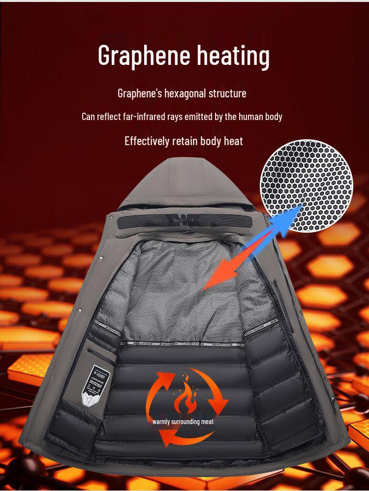 Romon Men's Mid-Length Thick Winter Goose Down Parka (2025 Edition)