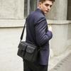 LAOSHIZI Genuine Leather Men's Shoulder Bag Vintage Male Messenger Bags Men Business Crossbody Bag