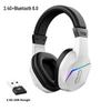 2.4G Bluetooth Luminous Gaming Headset with USB Wireless Transmitter - Low Latency Esports Audio.