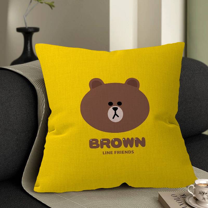 

BBrown BBear Cushion Cover Car Throw Pillow Case For Sofa Car Christmas Gift xcm xcm 30x30 cm