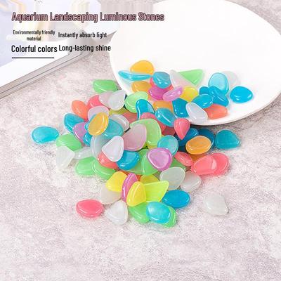 2cm Fluorescent Pebble Stones for Aquarium Landscaping