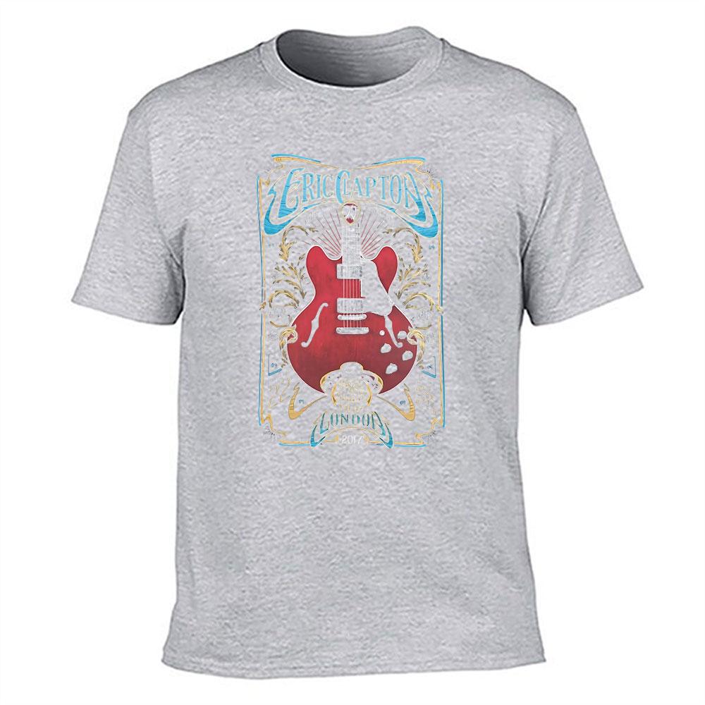 Unisexs Cotton Tshirt Eric Clapton Royal Albert Hall London 2017 Guitar Graphic Vintage Rock Music Tee