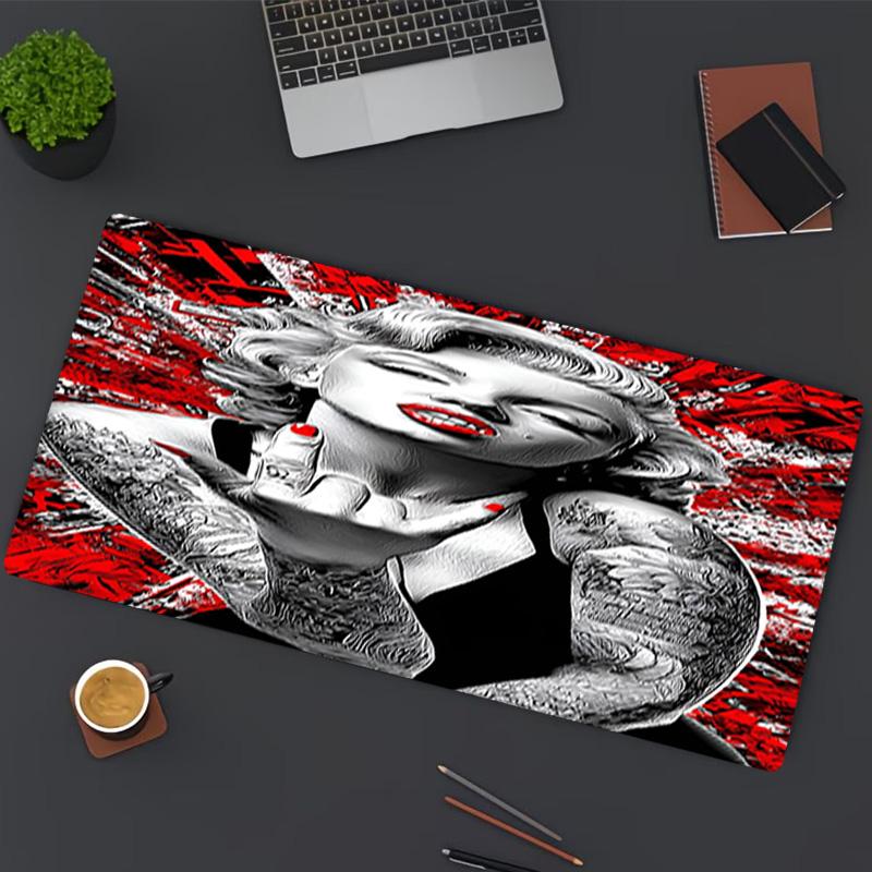 Marilyn Monroe Print Mouse Pad, for Keyboard Pad Laptop PC Mat for Office Home Use, Desk Decor, Perfect Birthday Gift for Gamers