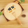 Durable Old-Fashioned Hand-Woven Bamboo Fan for Children and Babies, Portable Winter Vintage Banana Leaf Fan