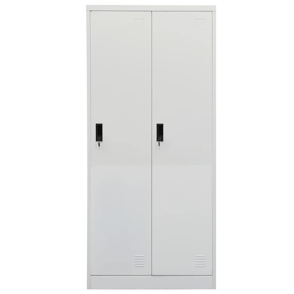 Wardrobe Light Grey 80 x 50 x 180 cm Steel