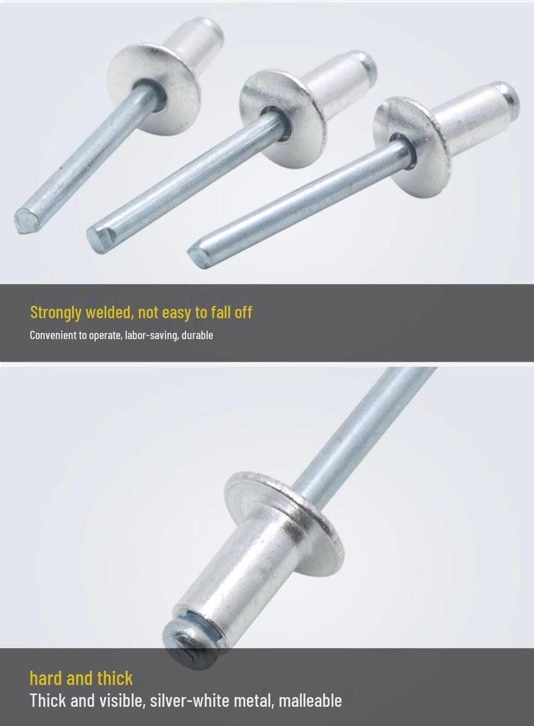 Aluminum Open-End Pull Rivet M2.4-M5 (Extended)