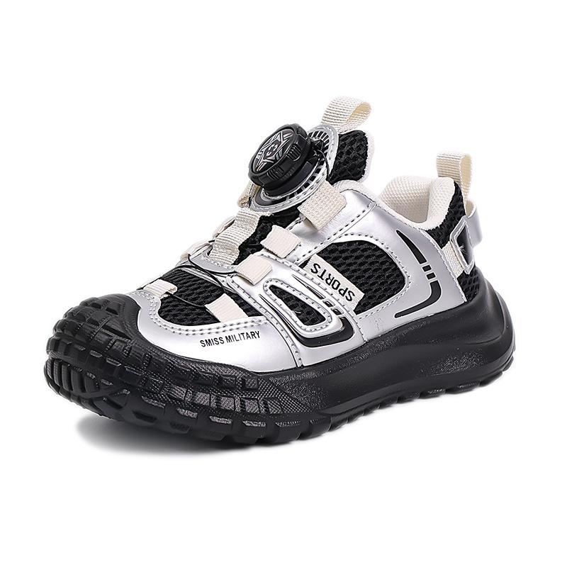 Children's sports shoes 2025 spring and autumn new breathable mountaineering shoes soft sole non-slip girls casual shoes mesh shoes