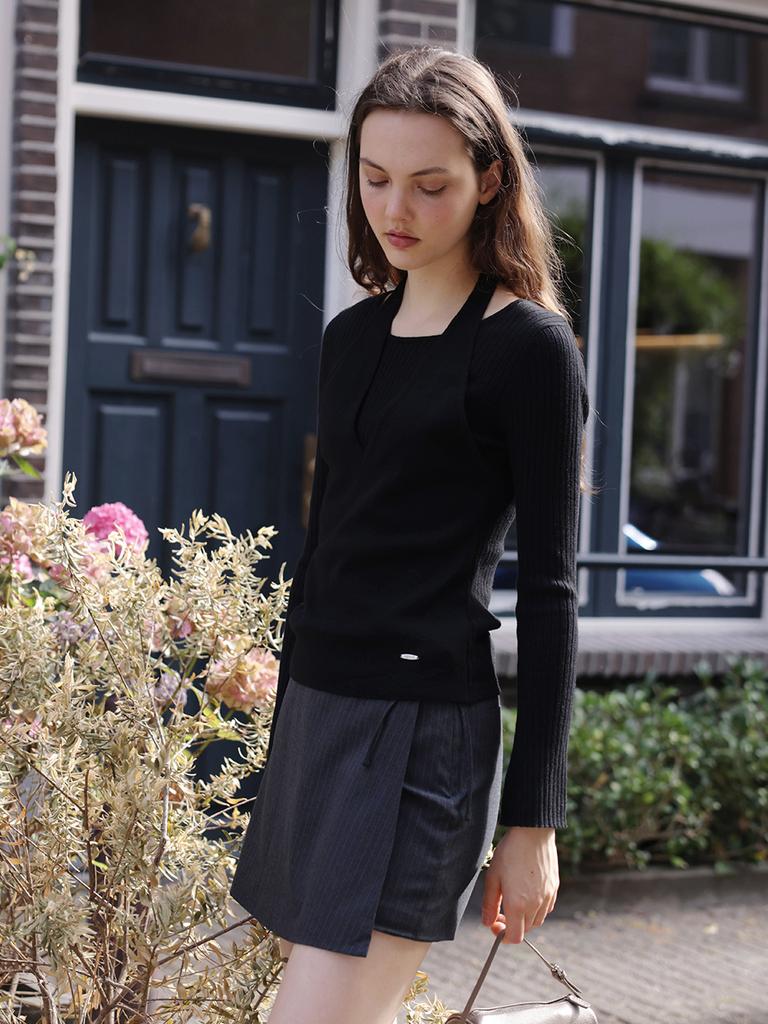 LANGNLU Tilly Layered Knit(Tilly)_Black