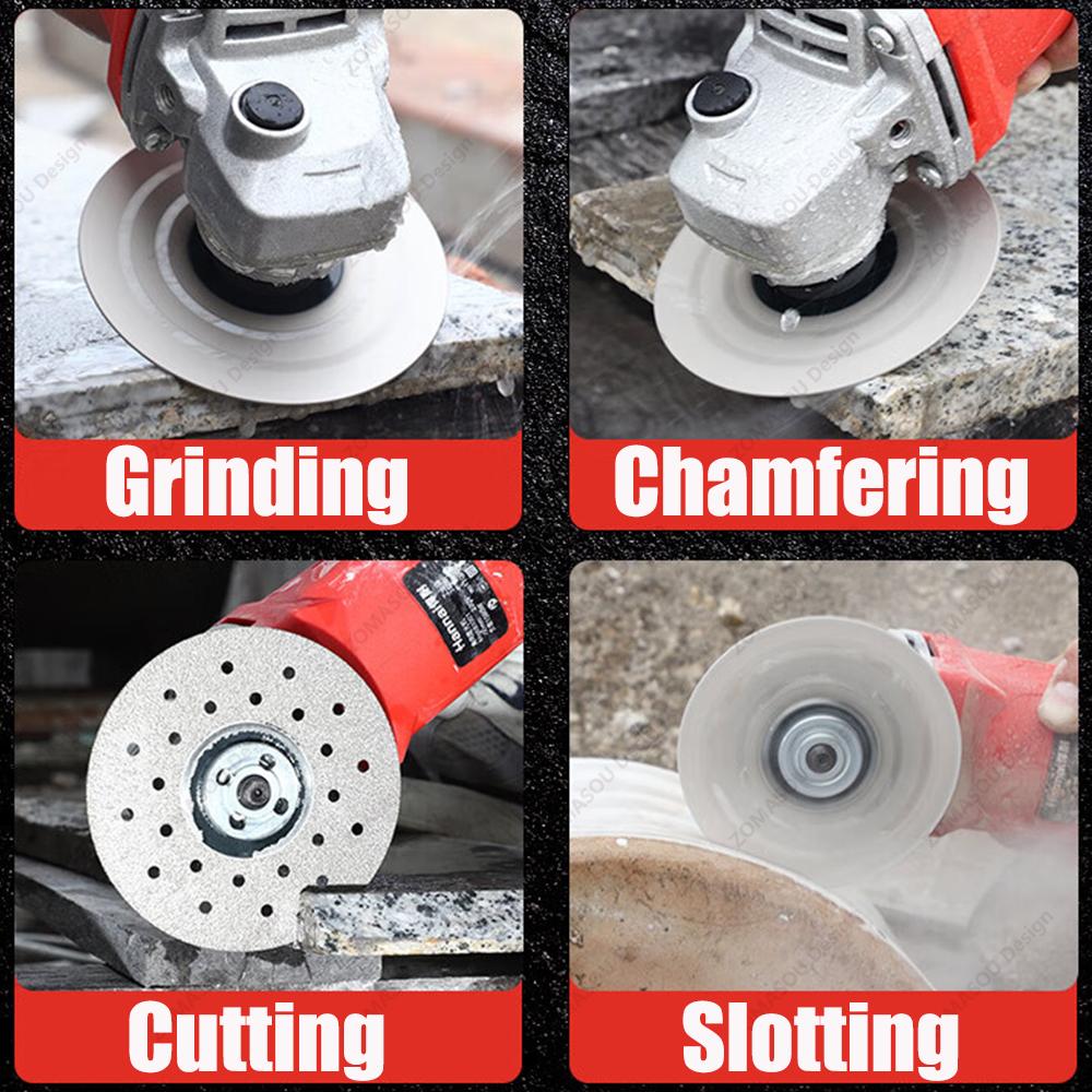 25-1Pcs 100mm Tile Cutting Disc Ultra-Thin Grinding Cut Disc Slabs Ceramic Marble Diamond Cutting Disc for Machine Angle Grinde
