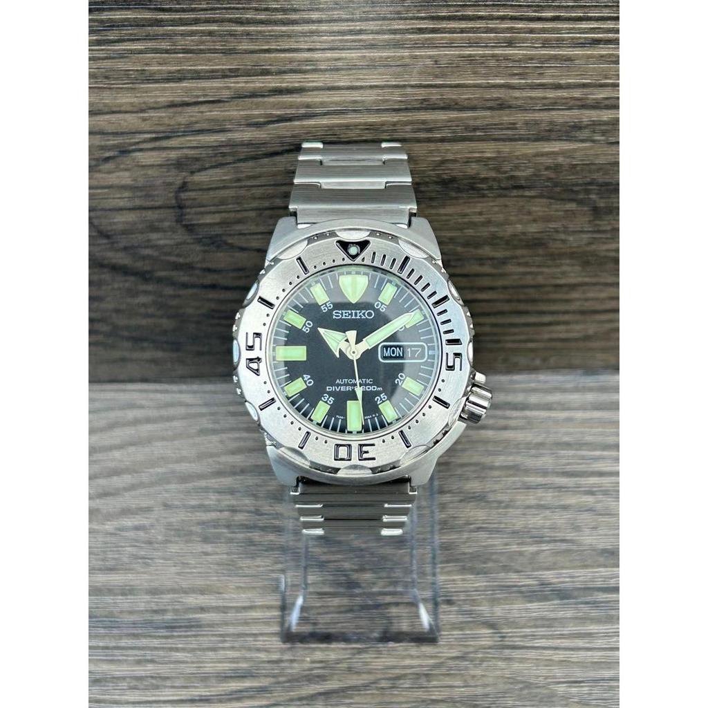 Used SEIKO Black Monster 7S26-0350 SKX779 with full set of accessories