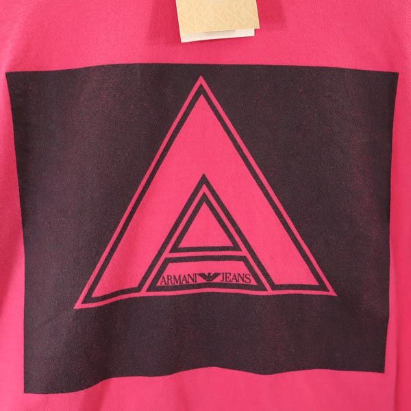 ARMANI JEANS Unused Made in Italy Long sleeve T-shirt 44 pink Ron T Men's Used