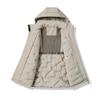 Schwarzgold warm gefütterte Baumwollkleidung lässige Sport-Kapuzenjacke winddicht, kältebeständig und wasserdicht Outdoor-Bergsteigeranzug