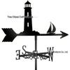 Weather Vane Ornament: Outdoor Wrought Iron Spray-Painted Roof Decoration Metal Craft